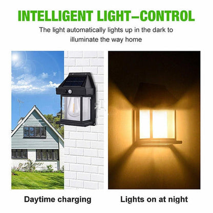 Solar Light Outdoor Wall Light, Made with Acrylonitrile Butadiene Styrene