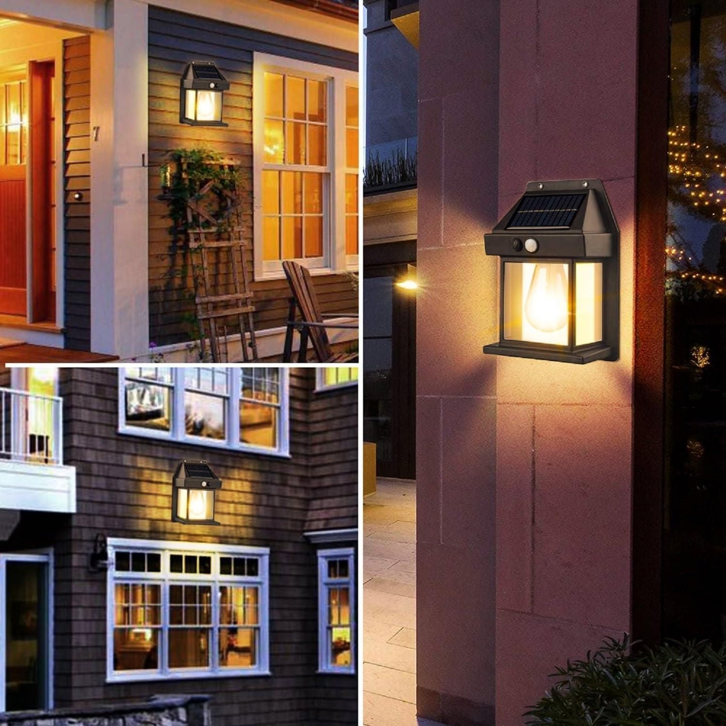 Solar Light Outdoor Wall Light, Made with Acrylonitrile Butadiene Styrene