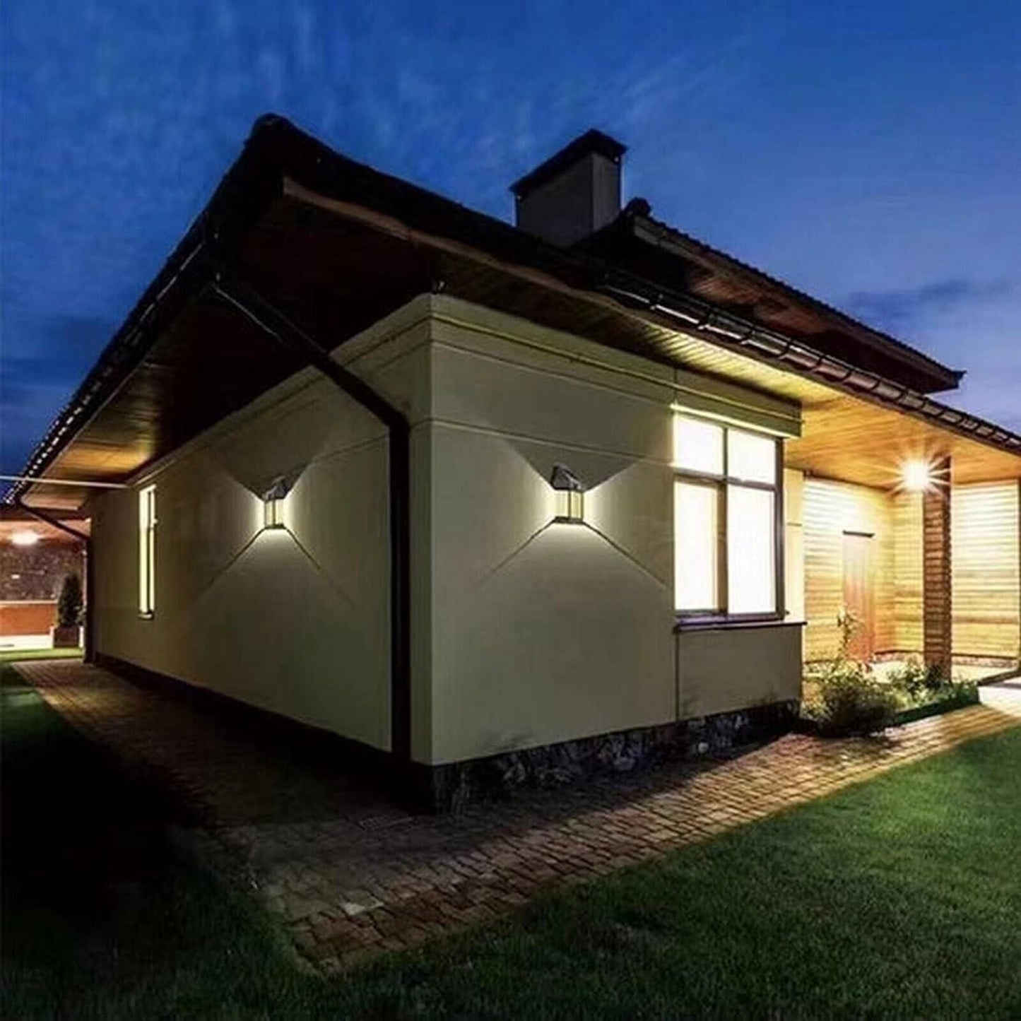 Solar Light Outdoor Wall Light, Made with Acrylonitrile Butadiene Styrene