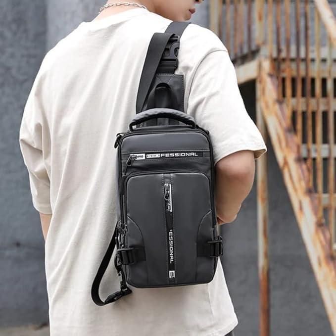 Sling Premium Waterproof Bag with USB Charging Port